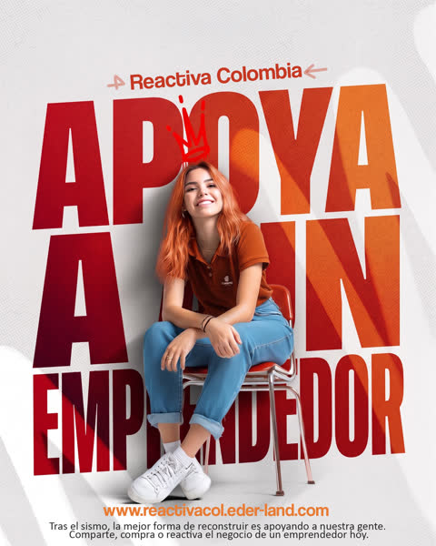 Afiche de la campaña Reactiva Colombia